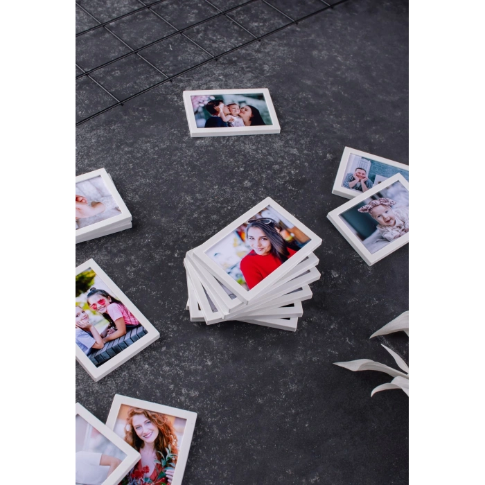 Beyaz Çerçeveli Magnet 5x7 cm - 36 Adet