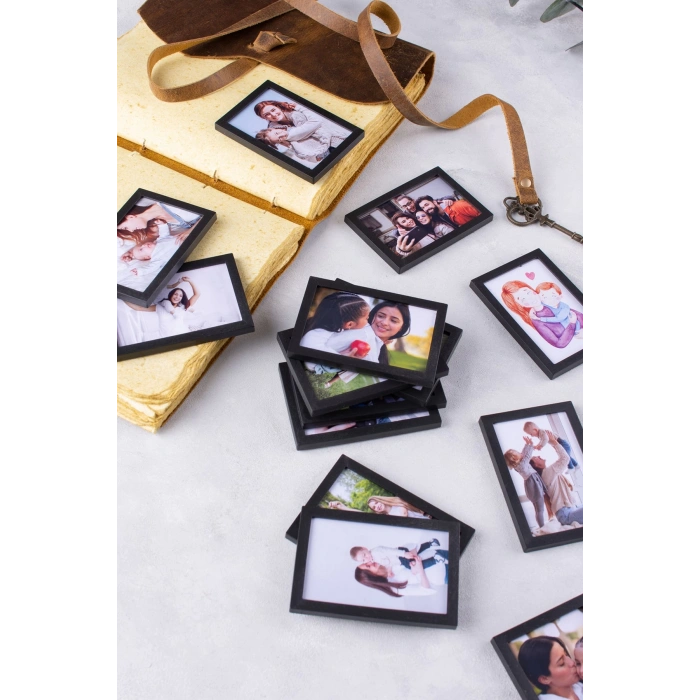 Siyah Çerçeveli Magnet 5x7 cm - 60 Adet