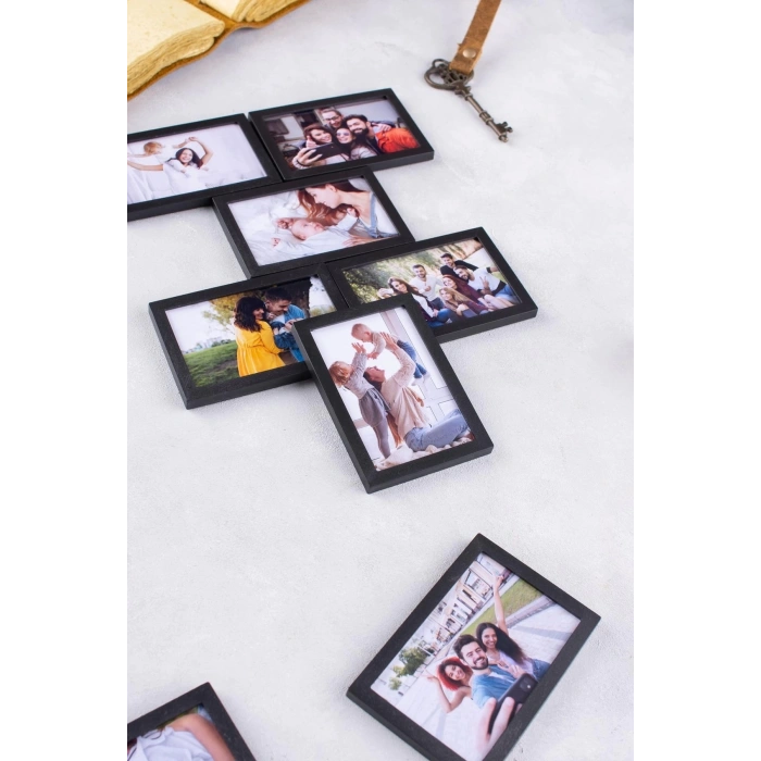 Siyah Çerçeveli Magnet 5x7 cm - 36 Adet