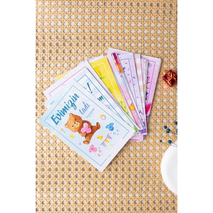 Water Color Anı Kartı 36 Adet