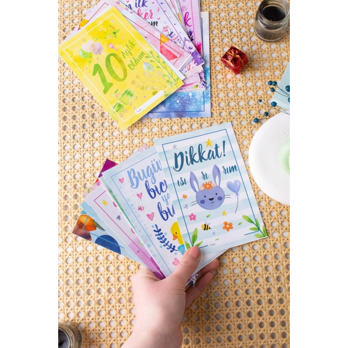 Water Color Anı Kartı 36 Adet