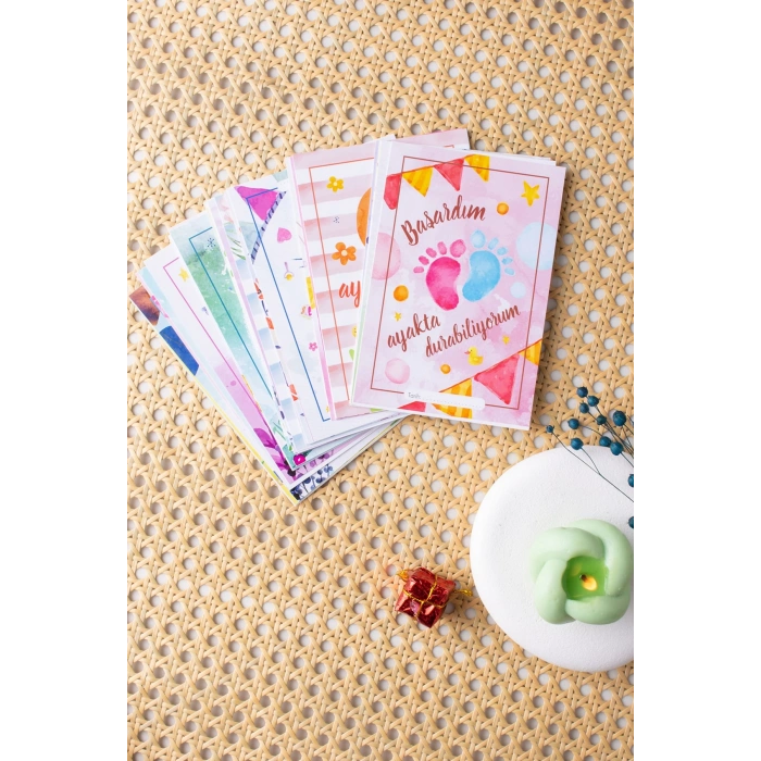 Water Color Anı Kartı 36 Adet