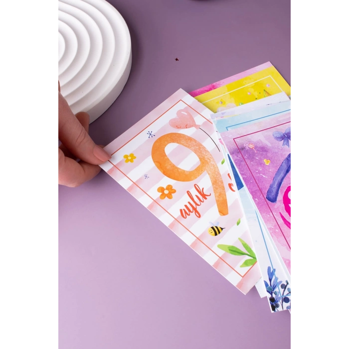 Water Color Anı Kartı 36 Adet