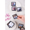 Siyah Çerçeveli Magnet 5x5cm - 48 Adet