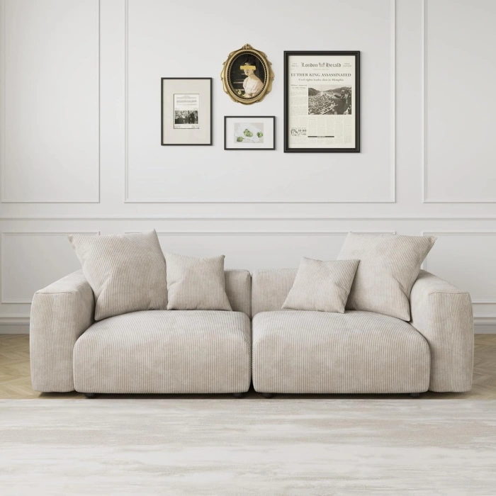 2’li Modüler Koltuk – Nova Serisi - Bej