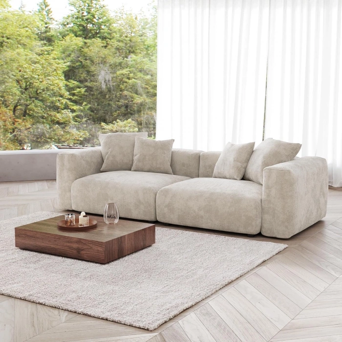 2’li Modüler Koltuk – Nova Serisi - Bej