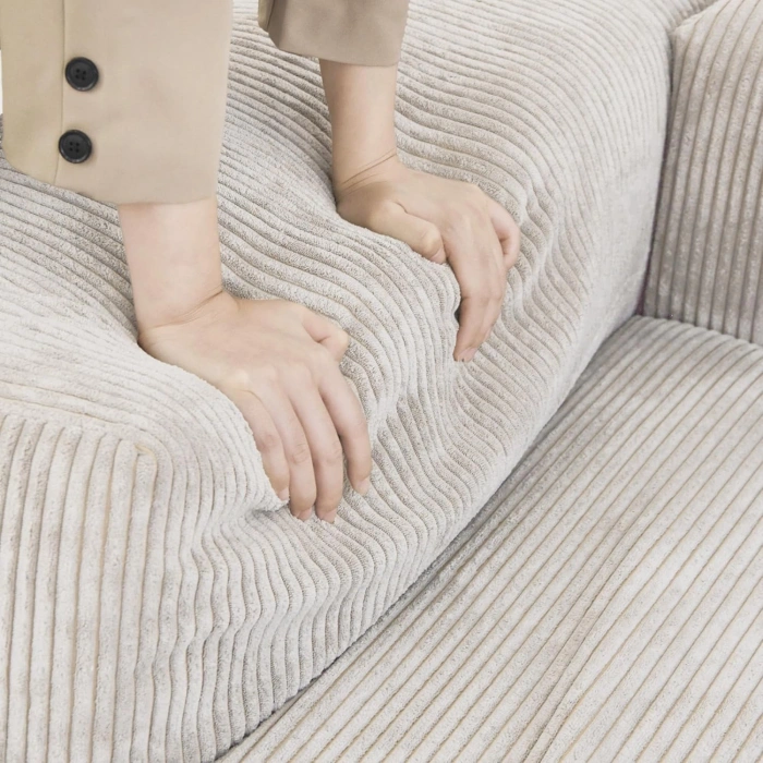 3’lü Modüler Koltuk Seti – Nova Serisi - Bej