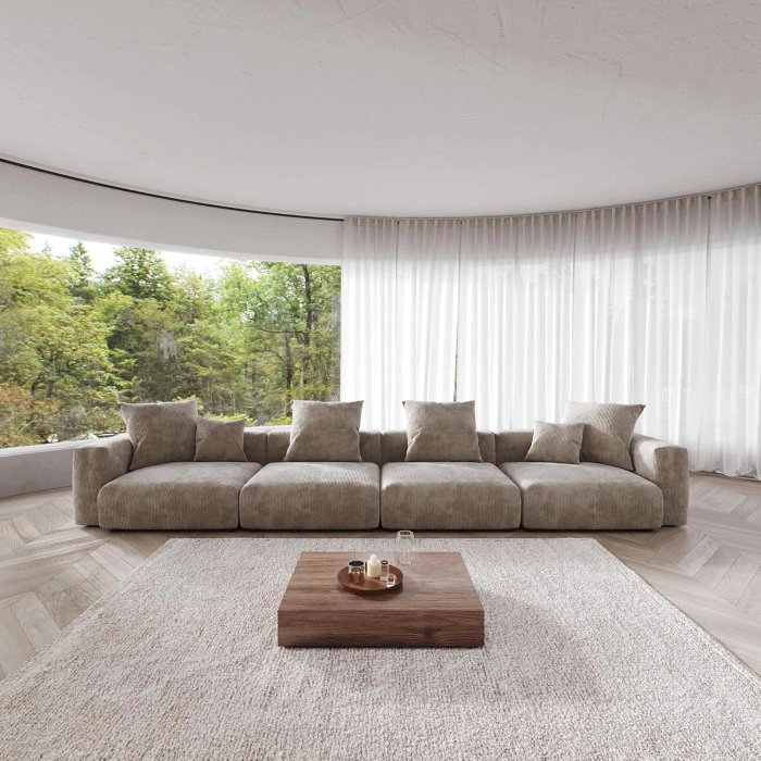 4’lü Modüler Koltuk Seti – Nova Serisi - Vizon