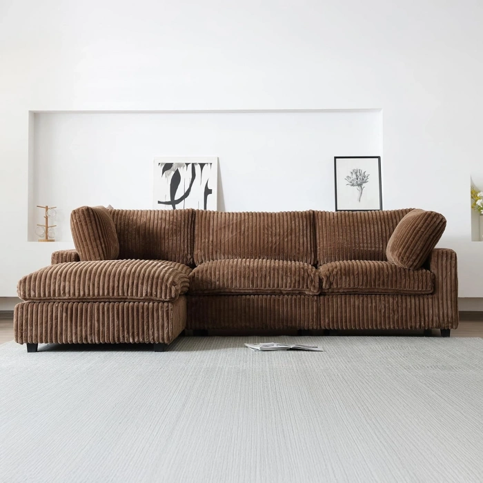 L Şekilli Modüler Koltuk – Sirius Serisi - Kahverengi