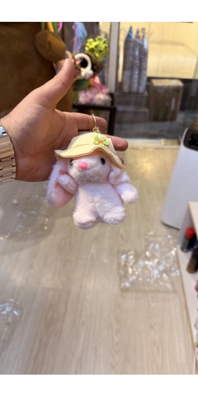 Şapkalı tavşan pembe