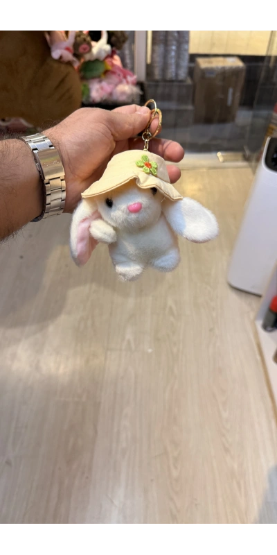 Şapkalı tavşan beyaz