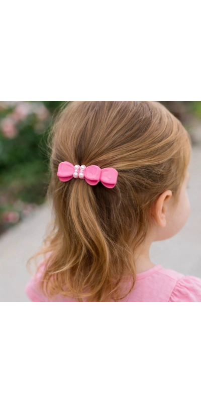 Pembe Renkli Çıtçıt 5li Toka Seti