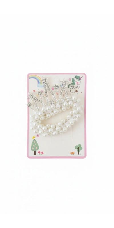 Çıtçıtlı Saç Tokası İnci Detaylı