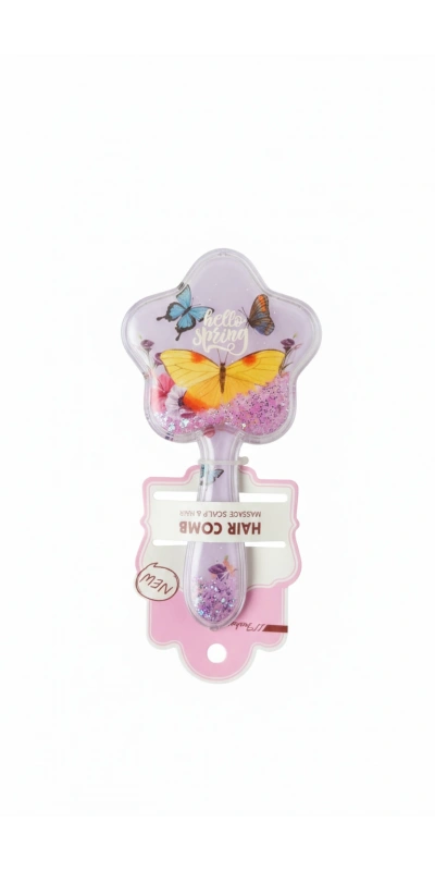 Yıldız Şeklinde Kelebekli Mor Tarak