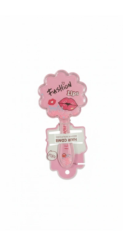 Çiçek Şeklinde Pembe Fashion Tarak