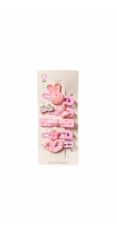 Pembe Karışık 5 Li Toka Seti