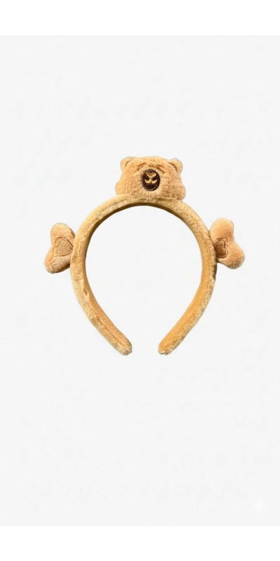 Ayıcıklı Kahverengi Peluş Taç