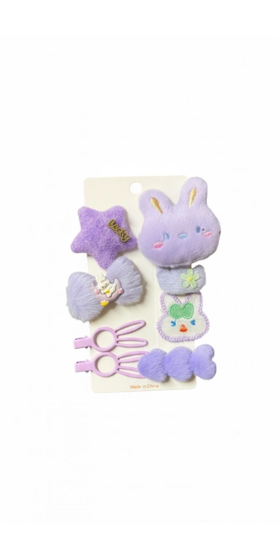 Tavşan Figür Yumuşak Toka Seti