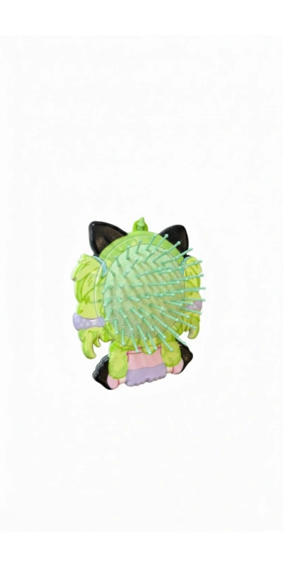 Kedi Kulaklı Sevimli Mini Tarak Yeşil Renk