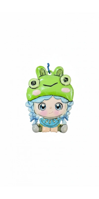 Yeşil Sülüfat Şapkalı Kız Tarak