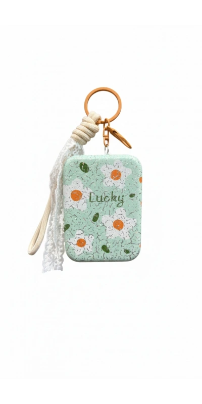 Lucky Yazılı Yeşil Cep Aynası