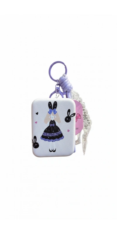 Tavşanlı Kız Çocuğu Cep Aynası