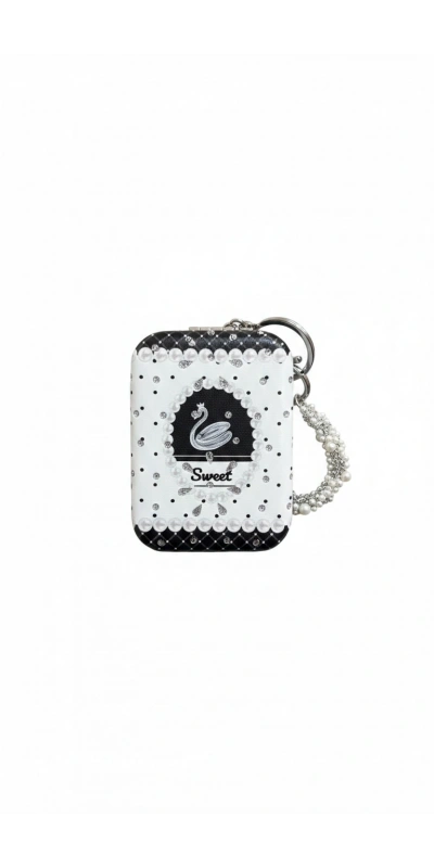 Sweet Yazılı Kristal Taşlı Cep Aynası