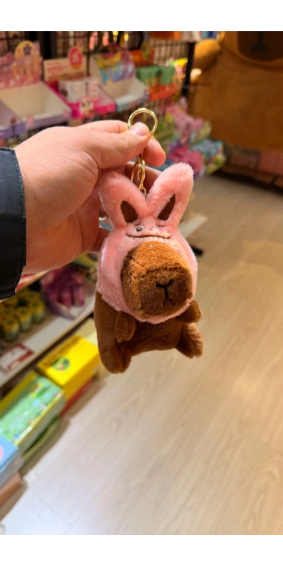 Cappypara şapkası kulaklıksı pembe