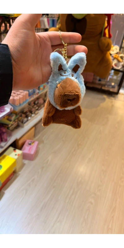 Cappypara şapkası kulaklıksı mavi