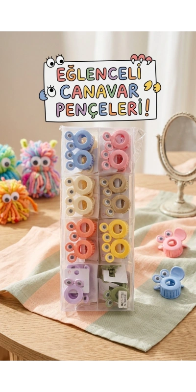 Canavar Gözlü Plastik Toka