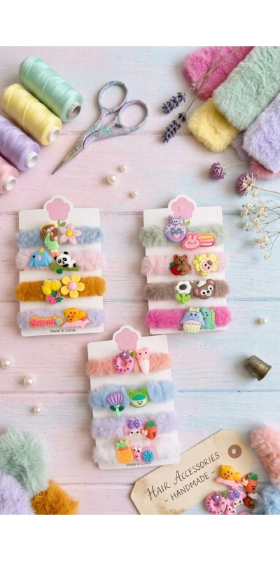 4lü Bağlamalı Figürlü Lastikli Toka Seti