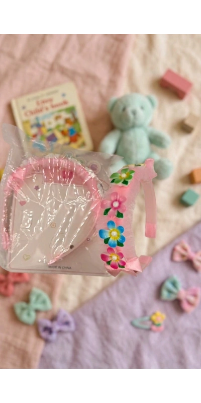 Papatya Figürlü Tüllü Çocuk Tacı