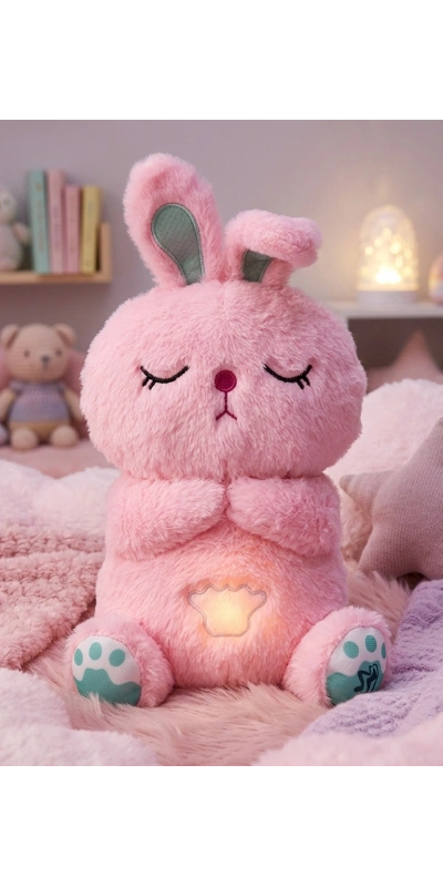 Tavşan Kulaklıksı Nefes Alan Bebek Oyuncak
