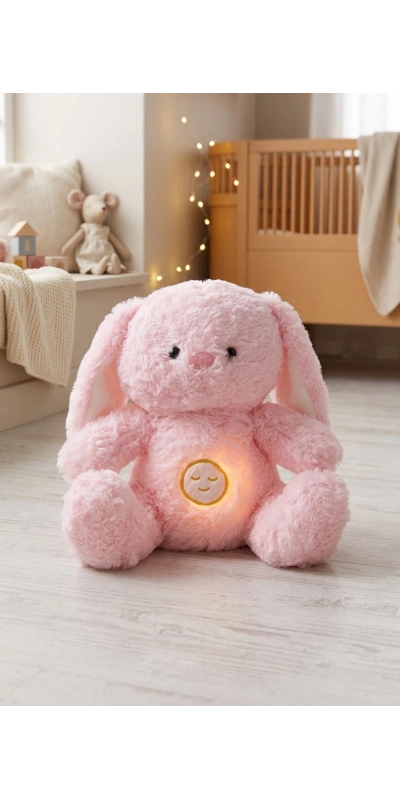 Pembe Ayıcık Kulaklıksı Nefes Alan Bebek Oyuncak