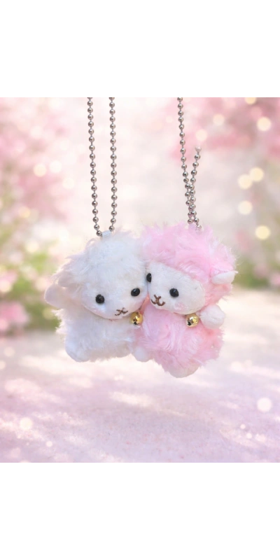 Heartful Girly Wooly Sheep Koyun Çanta Süsü Anahtarlık