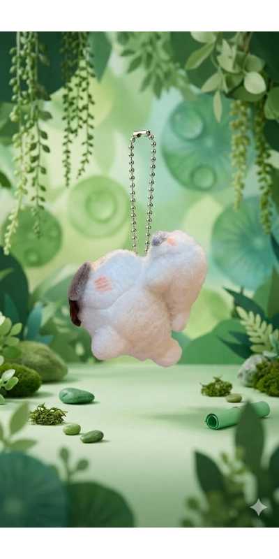 Baby Seal Lu Plush Çanta Süsü Anahtarlık