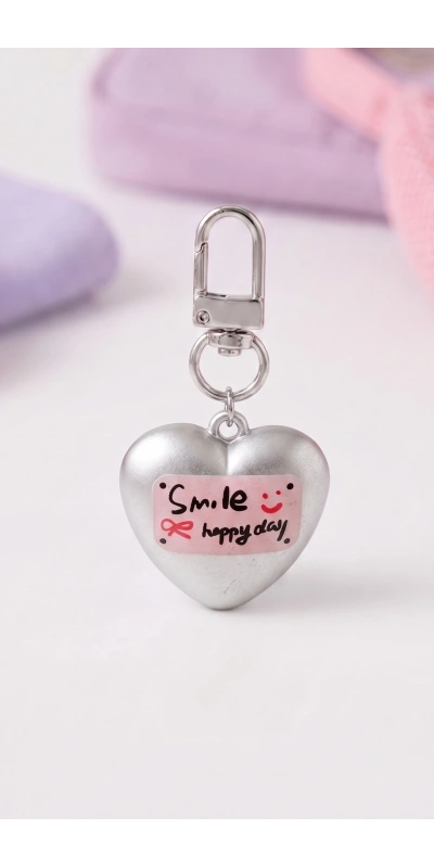 Smile Happyday Yazılı Anahtarlık Çanta Süsü