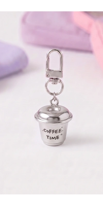 COFFEE TIME Yazılı Anahtarlık Çanta Süsü