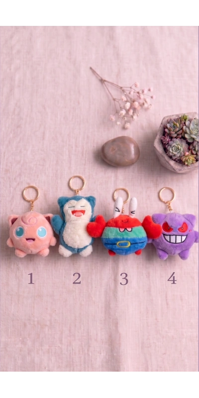 Pokemon Figürler Anahtarlık Çanta Süsü