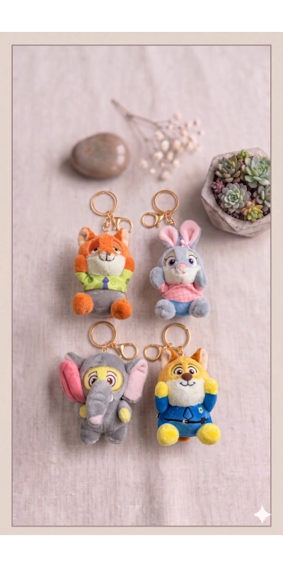Disney Zootopia Karakterler Anahtarlık Çanta Süsü