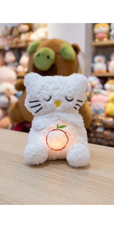 Beyaz Kedisi Nefes Alan Bebek Oyuncak