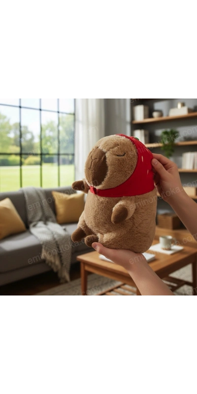 Capybara Büyük Boy Annesi Çilek Kapşonlu