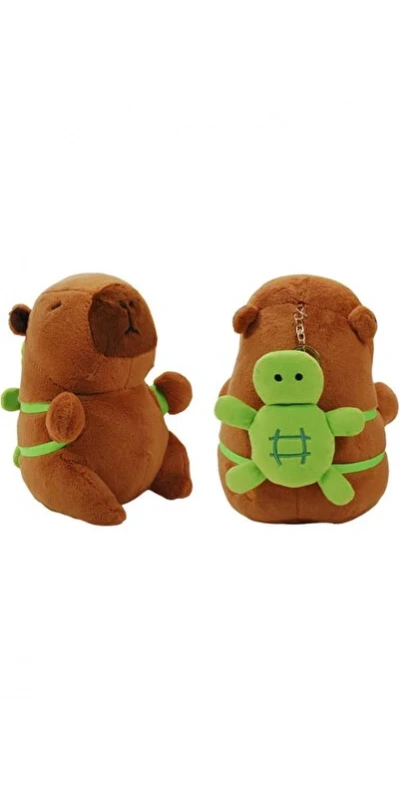 Capybara yeşil sülüfet taşyor