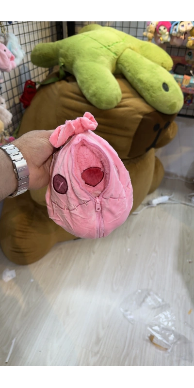Fermuarlı Stich pembe