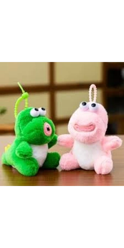 Gülümseyen pembe dinazor