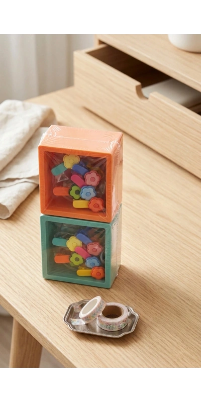 Papatya Kutulu Toka Seti