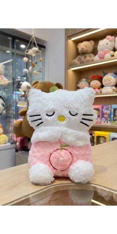 Pembe Kedisi Nefes Alan Bebek Oyuncak