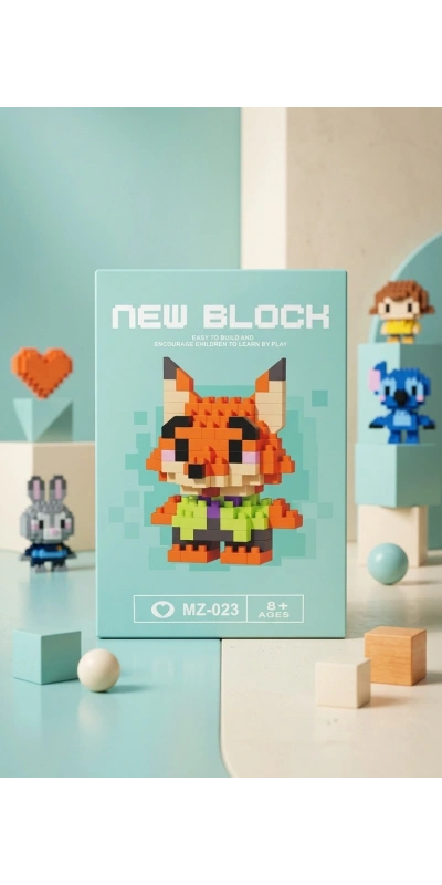 Zootropolis Bricks Mini Blok Yapboz