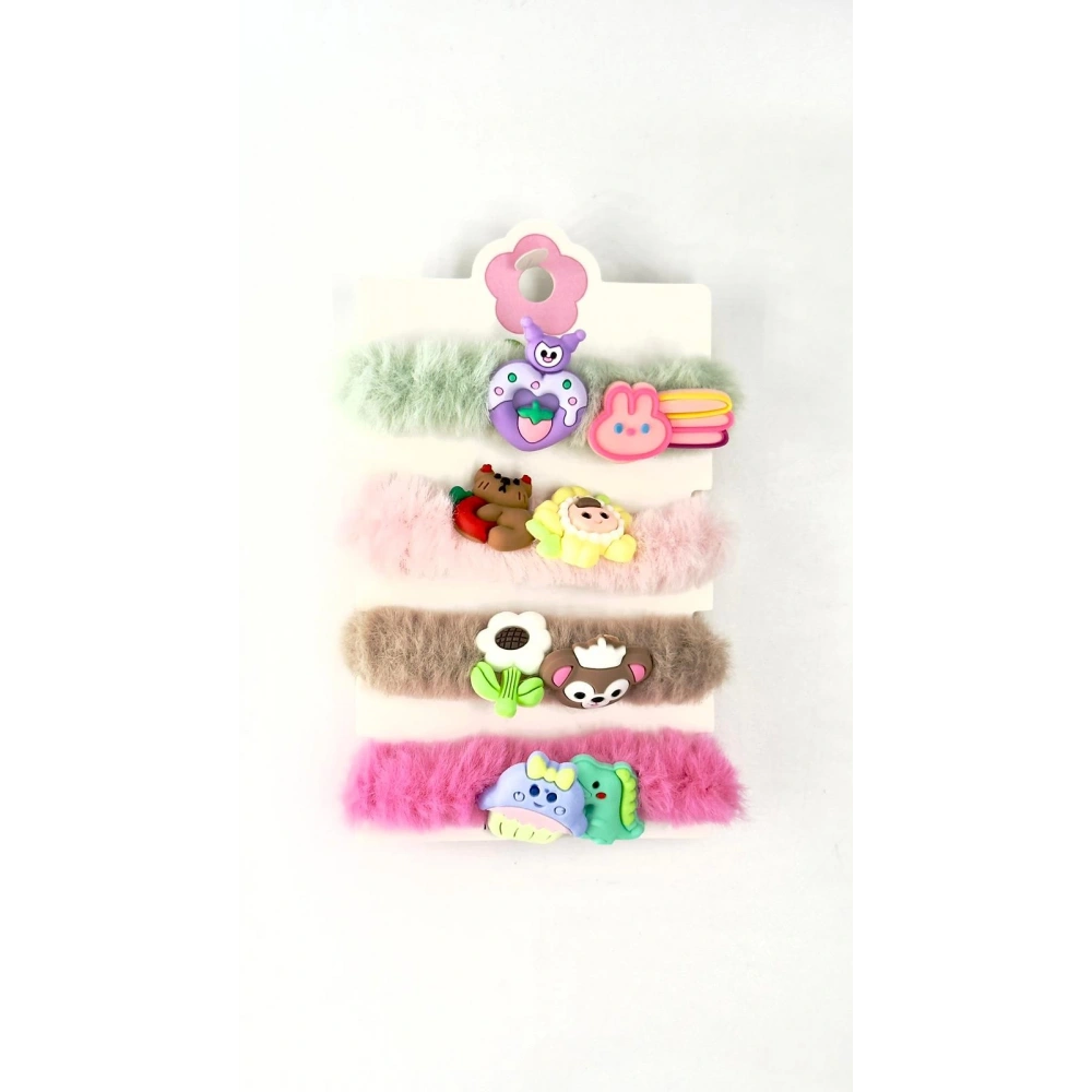 4lü Bağlamalı Figürlü Lastikli Toka Capybara