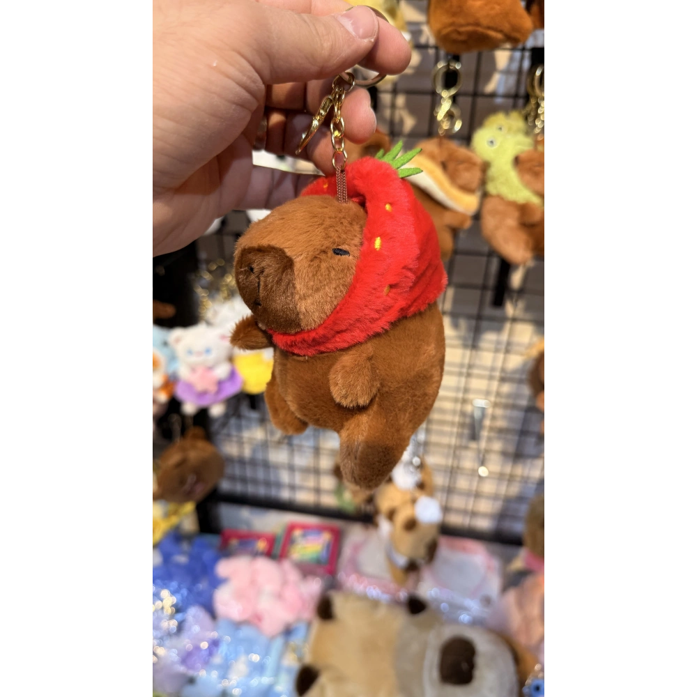 Cappypara çilek şapkası takıyor